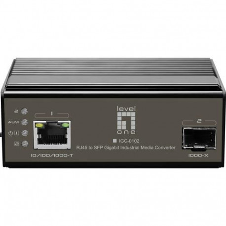 LevelOne IGC-0102 network media converter 1000 Mbit/s Black