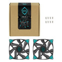 Iceberg Thermal IceGALE Xtra Computer case Fan 14 cm Black 2 pc(s)