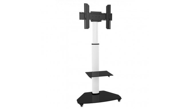 Techly Floor Support with Shelf Trolley TV LCD/LED/Plasma 37-70&quot; White
