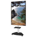 Techly Floor Support with Shelf Trolley TV LCD/LED/Plasma 37-70&quot; White