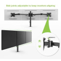 Techly 13-24&quot; Desk Stand for 3 Monitors with Terminal&quot; ICA-LCD 482-T