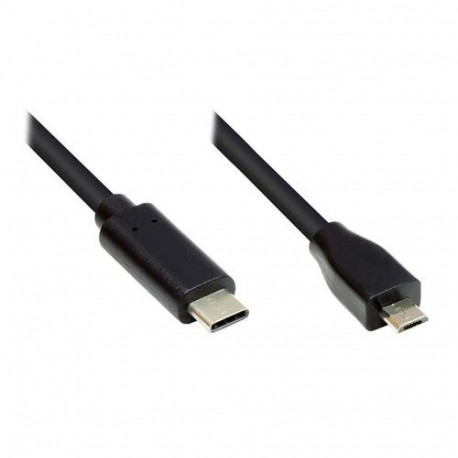 Alcasa GC-M0122 USB cable USB 2.0 1 m USB C Micro-USB B Black