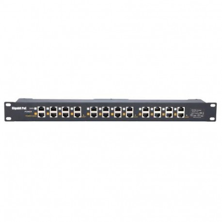 Extralink Gigabit PoE Injector 12 Port 12x 1000Mb/s RJ45, Rackmount