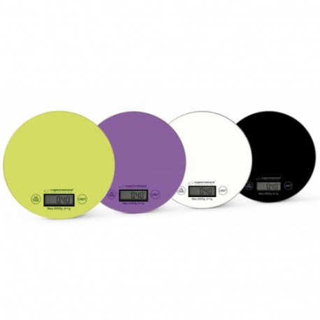 Esperanza EKS003G kitchen scale Green, Yellow Countertop Round Electronic kitchen scale