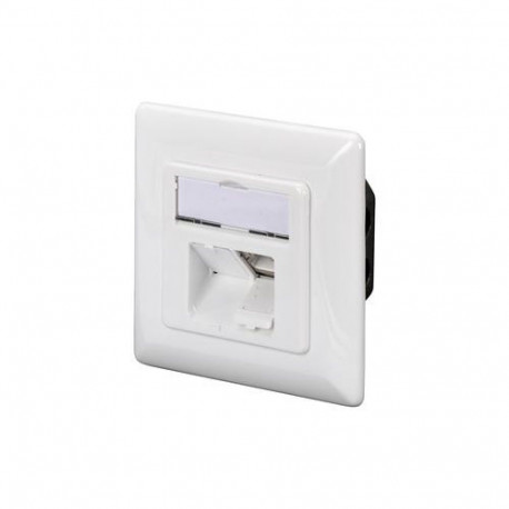 Digitus CAT 6A class EA network socket, design-compatible, shielded, flush-mounted