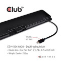 CLUB3D USB Type C 3.2 Gen1 Triple Display Dynamic PD Charging Dock 100W PD Power charger
