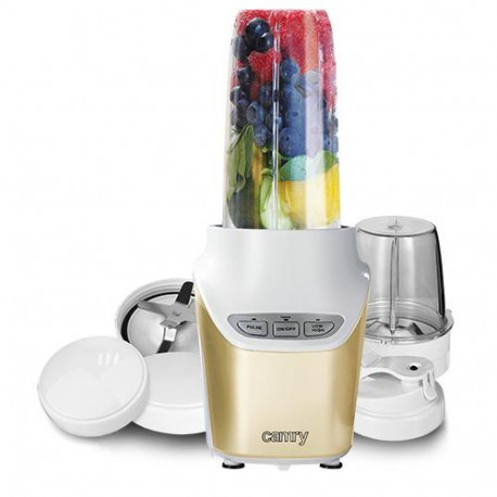 Camry Premium CR 4071 blender 1 L Sport blender 1000 W Gold, Transparent, White