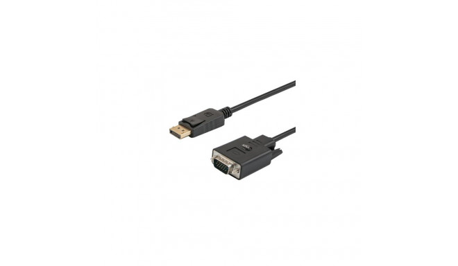 Savio CL-92 video cable adapter 1.8 m DisplayPort VGA (D-Sub) Black