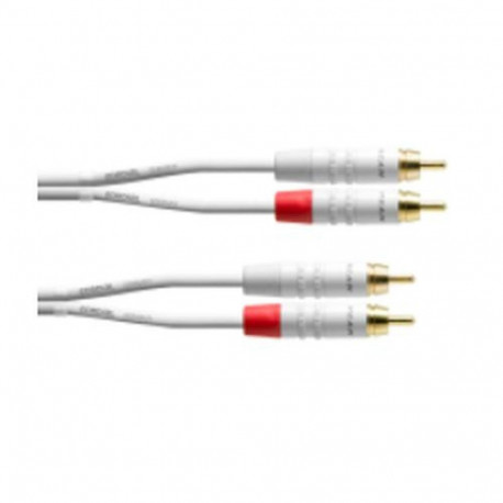Cordial CFU 6 CC-SNOW audio cable 6 m 2 x RCA White