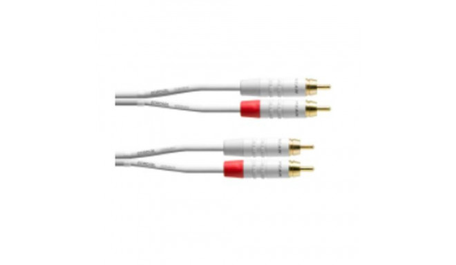 Cordial CFU 6 CC-SNOW audio cable 6 m 2 x RCA White