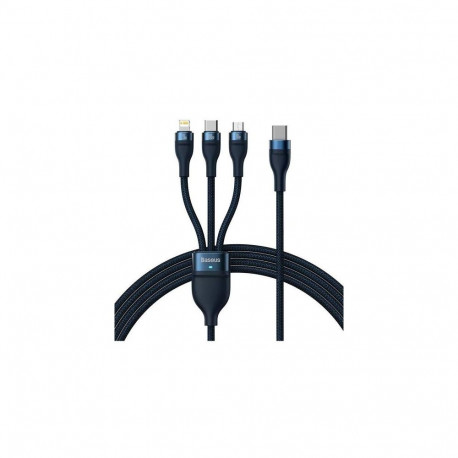 Baseus Flash USB cable 1.5 m USB C USB C/Micro-USB B/Lightning Blue