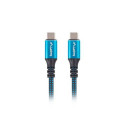 Lanberg CA-CMCM-45CU-0005-BK USB cable USB4 Gen 2x2 0.5 m USB C Black, Blue