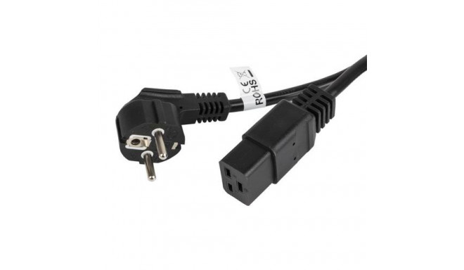 Lanberg CA-C19C-10CC-0018-BK power cable Black 1.8 m CEE7/7 C19 coupler