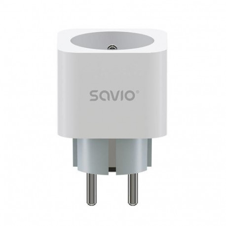 Savio WI-FI smart socket 16A AS-01 White Wireless