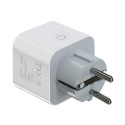 Savio WI-FI smart socket 16A AS-01 White Wireless