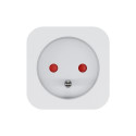 Savio WI-FI smart socket 16A AS-01 White Wireless