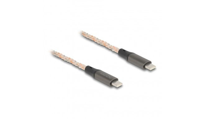 DeLOCK USB 2.0 Cable USB Type-C male to male PD 3.0 100 W with RGB illumination 1.20 m