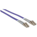 Intellinet Fiber Optic Patch Cable, OM4, LC/LC, 2m, Violet, Duplex, Multimode, 50/125 µm, LSZH, Fibr