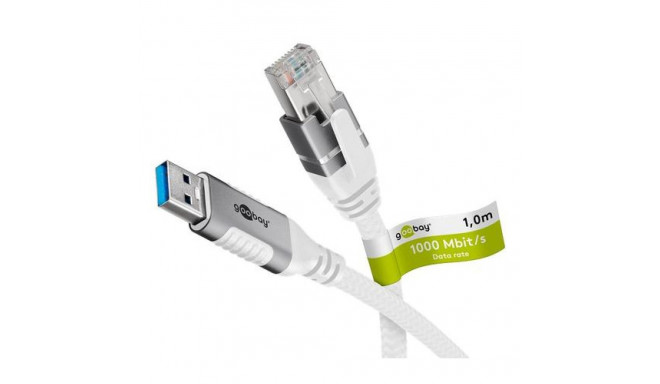 Goobay 74164 networking cable White 15 m Cat6 F/UTP (FTP)
