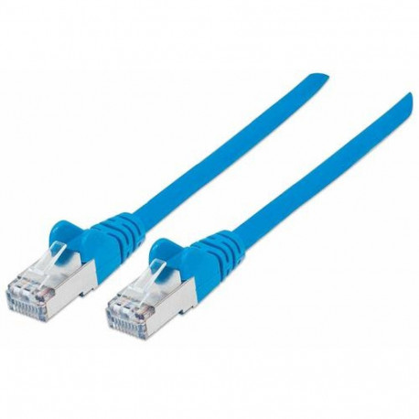 Intellinet Network Patch Cable, Cat7 Cable/Cat6A Plugs, 10m, Blue, Copper, S/FTP, LSOH / LSZH, PVC, 