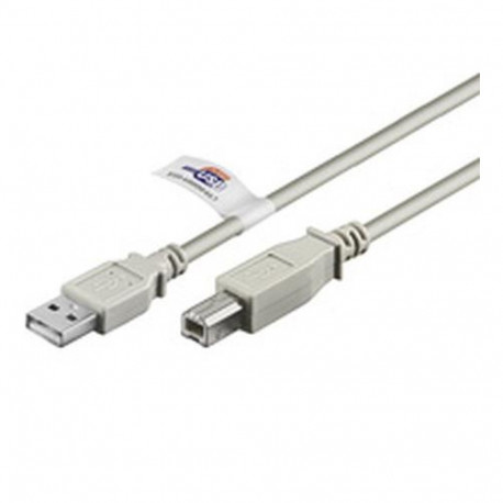 Goobay USB AB 300 HiSpeedCert 2.0 3m USB cable USB A USB B Grey