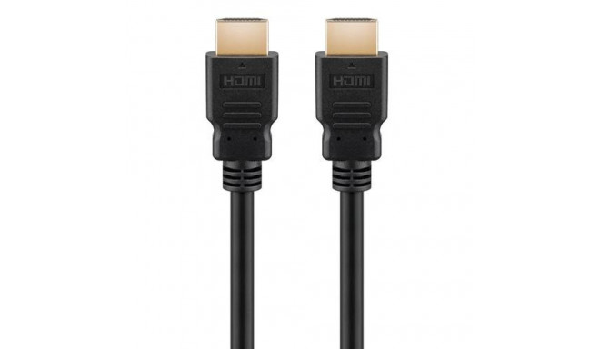 Goobay Ultra High Speed HDMI Cable with Ethernet, 2.1, 8K @ 60 Hz, 4K @ 120 Hz, 48 Gbit/s, PVC, blac