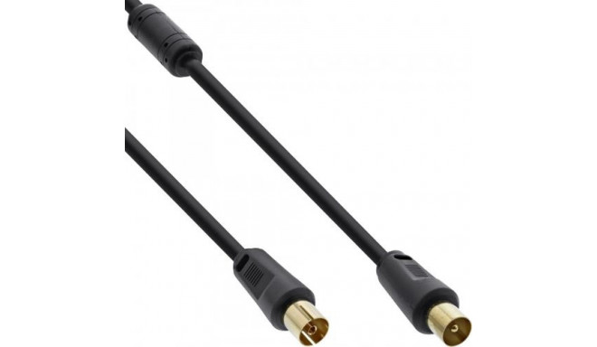 InLine 4043718129409 coaxial cable 5 m IEC Black