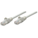 Intellinet Network Patch Cable, Cat6, 15m, Grey, CCA, U/UTP, PVC, RJ45, Gold Plated Contacts, Snagle
