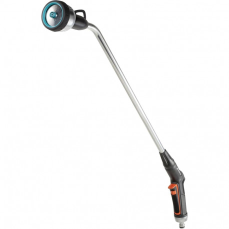 Gardena 18336-20 garden water spray gun nozzle Garden water spray lance Black, Cyan, Stainless steel