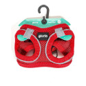 Suņu drošības siksna Gloria Air Mesh Trek Star Adjustable Sarkans XXXS Izmērs (18-20 cm)
