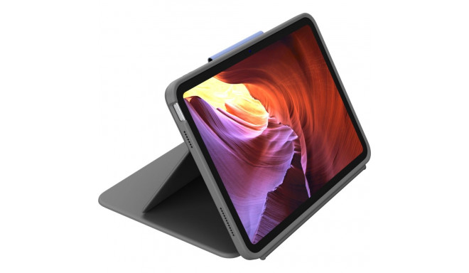 Logitech Rugged Folio - klaviatuur ja ümbris iPad 10. põlvkond grafiit QWERTZ DE