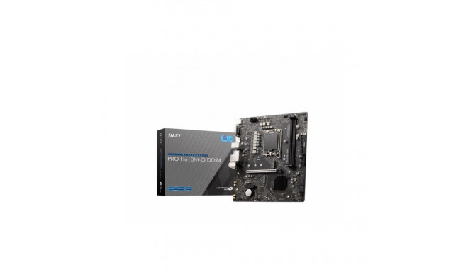 MSI Mainboard||Intel H610|LGA1700|MicroATX|Memory DDR4|Memory slots 2|1xPCI-Express 3.0 1x|1xPCI-Exp