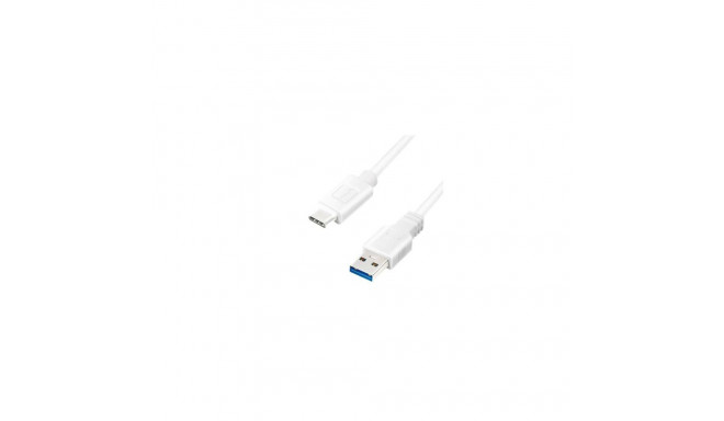 Logilink USB 3.2 Gen 1x1 Cable CU0174 1 m, White, USB-A Male, USB-C Male