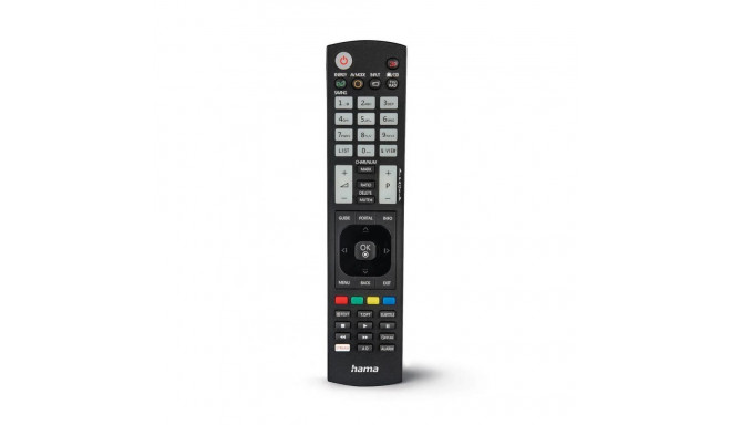 Hama Universal IR Remote Control for LG TVs, Teachable, Smart Buttons, Illuminating Buttons, 10m Ran