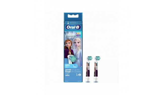 Oral-B Toothbruch replacement EB10 2 Frozen II Heads, For kids, Number of brush heads included 2