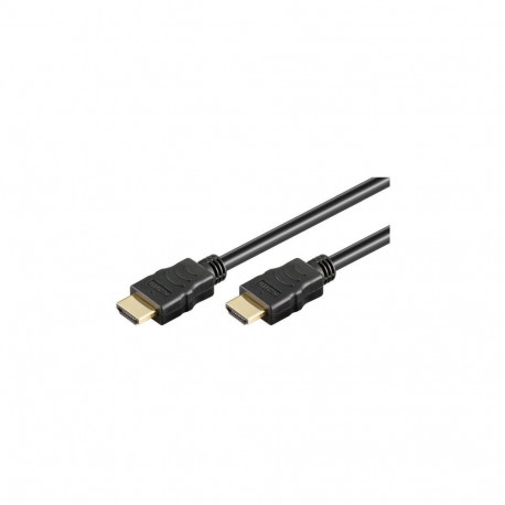Goobay High Speed HDMI Cable with Ethernet 61150 Black, HDMI to HDMI, 1 m