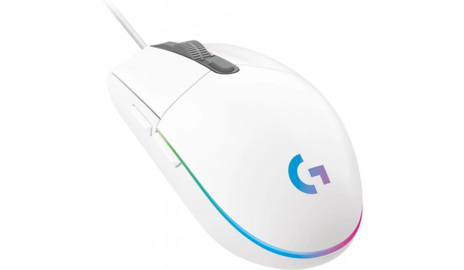 Logitech MOUSE USB OPTICAL G102 LIGHTSY/WHITE 910-005824