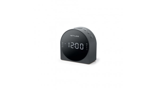 Muse Dual Alarm Clock radio PLL M-185CR AUX in,