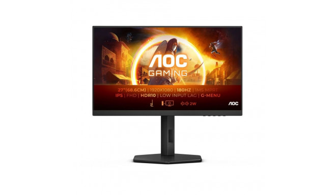 AOC | Gaming Monitor | 27G4X | 27 " | IPS | 1920 x 1080 pixels | 16:9 | 1 ms | 300 cd/m | Black | HD