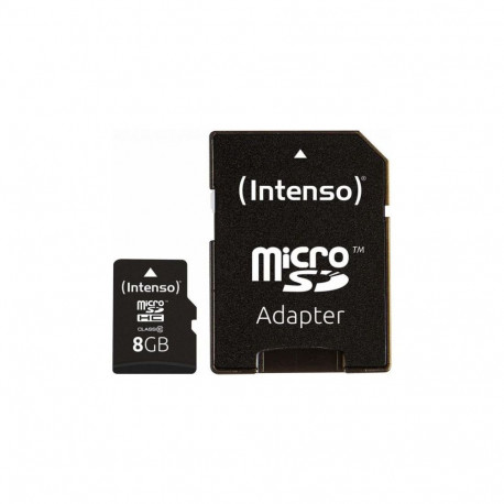 Intenso MEMORY MICRO SDHC 8GB C10/W/ADAPTER 3413460