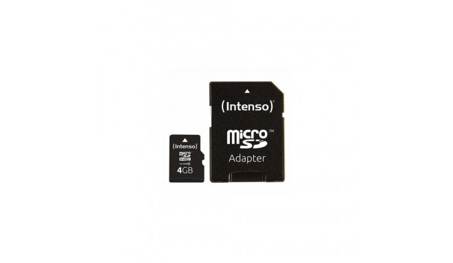 Intenso MEMORY MICRO SDHC 4GB C10/W/ADAPTER 3413450