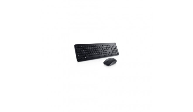 Dell Keyboard and Mouse KM3322W Keyboard and Mouse Set, Wireless, Batteries included, EE, Black