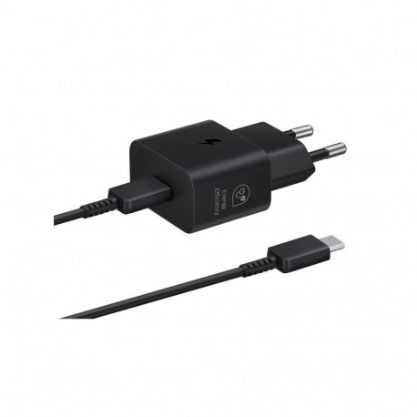Samsung USB-C 25W Travel Charger + USB-C Data Cable EP-T2510XBE Black