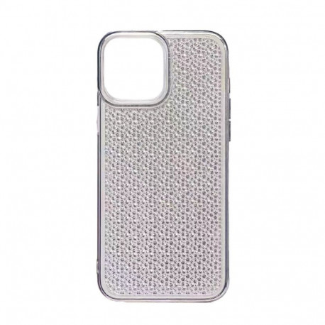 iLike Apple iPhone 14 Silicone case Shine Transparent Black