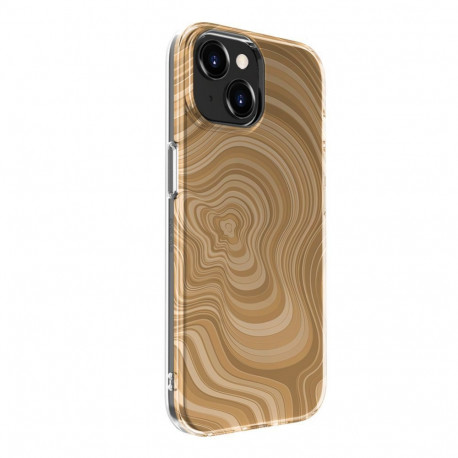 Evelatus Apple iPhone 15 PC Customized Print Design Desert Gold