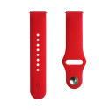 Evelatus 22mm Silicone Loop Watch Straps (130mm M/L) Red