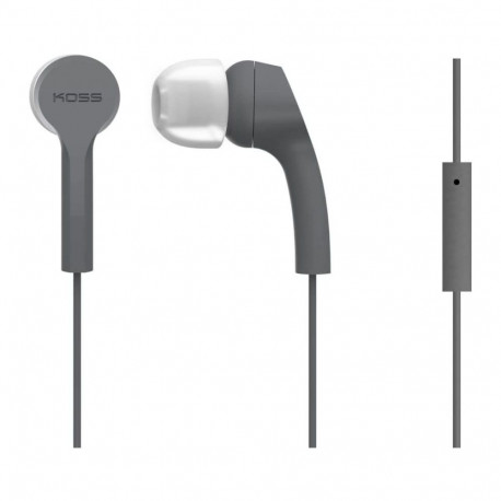 Koss Headphones KEB9iGRY Wired, In-ear, Microphone, Gray