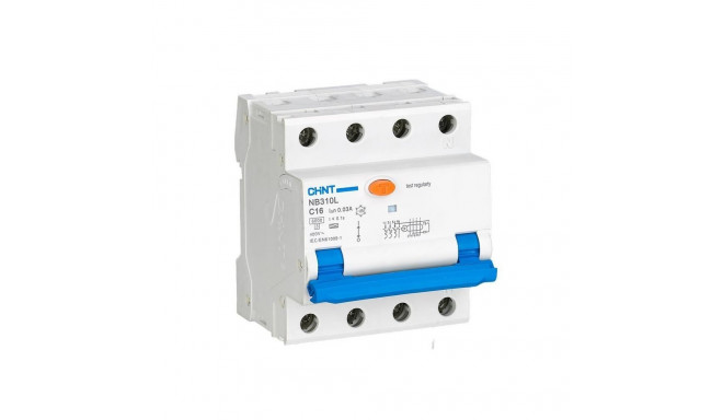 Chint Circuit breaker RCBO, NB310L/3N, 3P+N, C32, 30mA, A, 6kA NB310L3PN30MAA32C
