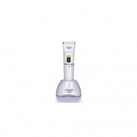 Adler Hair clipper AD 2827 Cordless or corded, Number of length steps 4, White