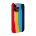 Evelatus Apple iPhone 14 Pro Silicone case Multi-Colored Rainbow